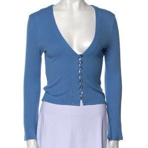 Reformation Gellar Top (parisian blue) size S